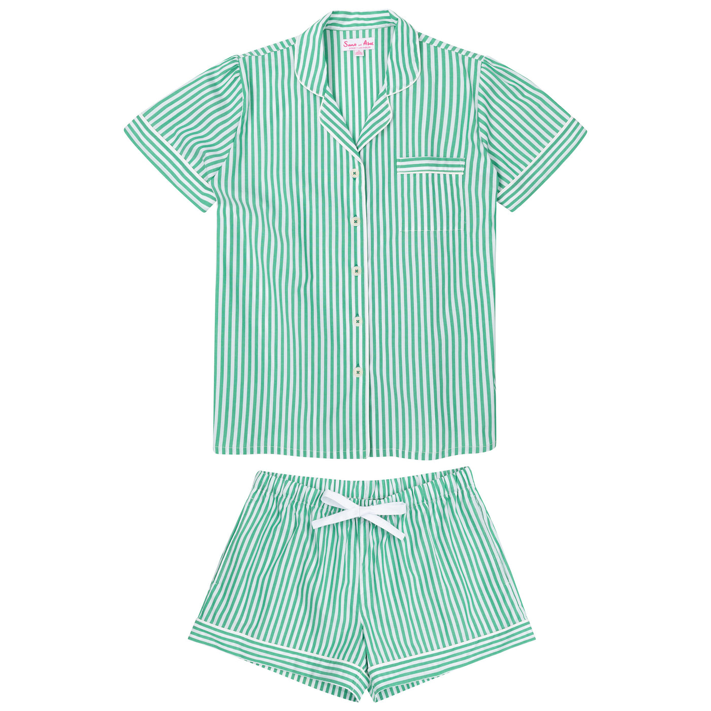 Women's Braddock Green Short PJ Set