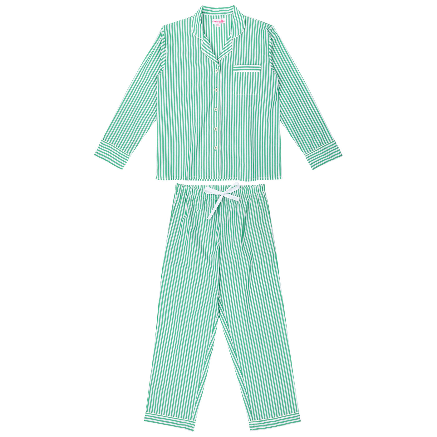 Women's Braddock Green Long PJ Set