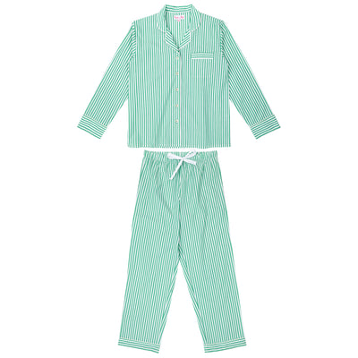 Women's Braddock Green Long PJ Set