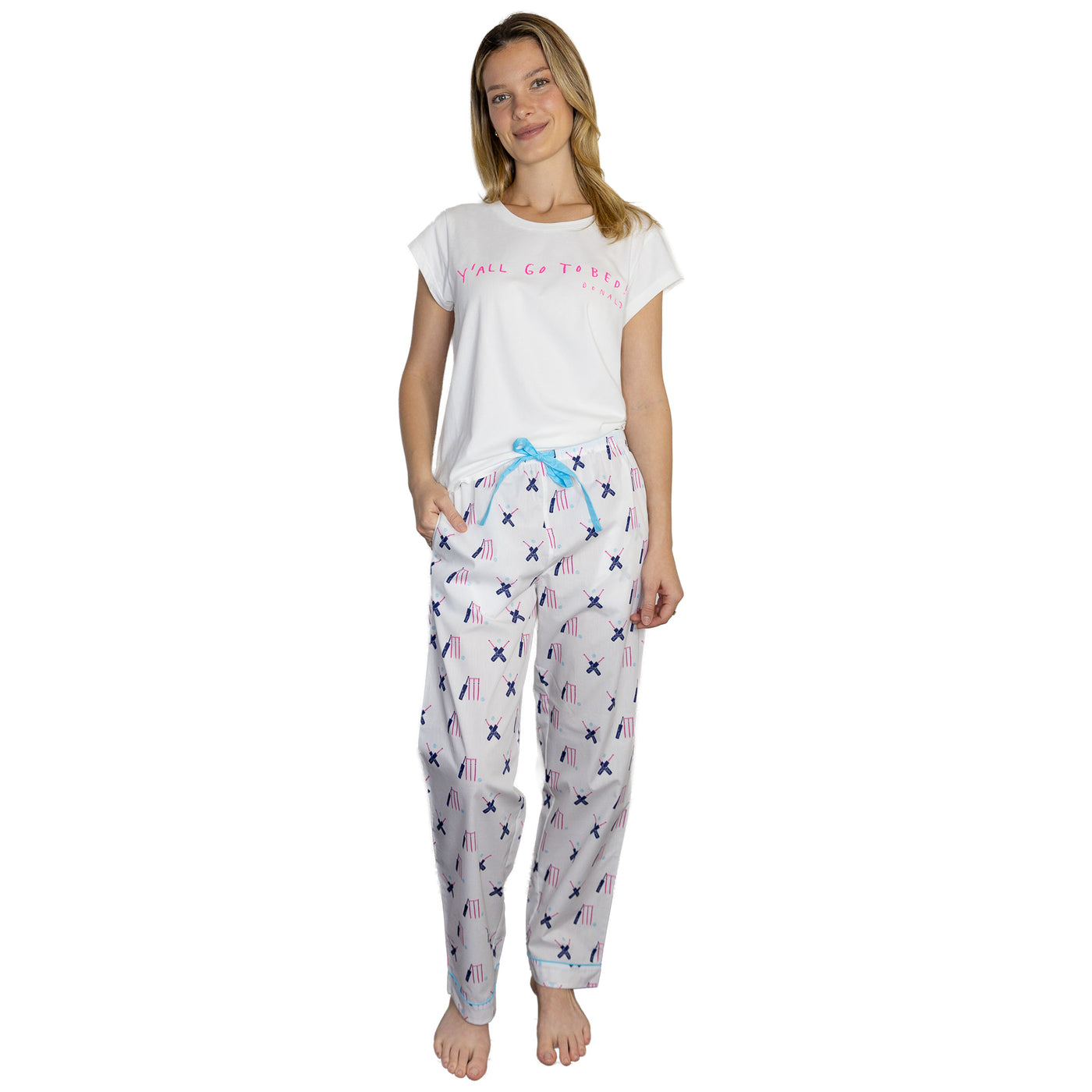 Women's Cricket Pink PJ Pants