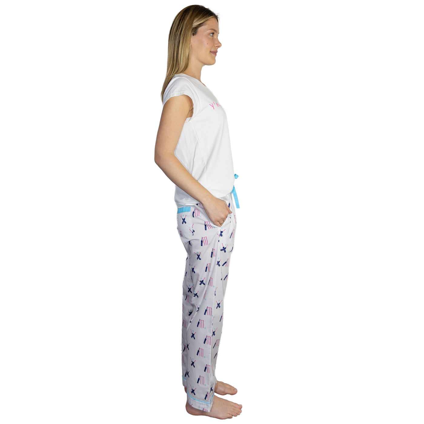 Women's Cricket Pink PJ Pants
