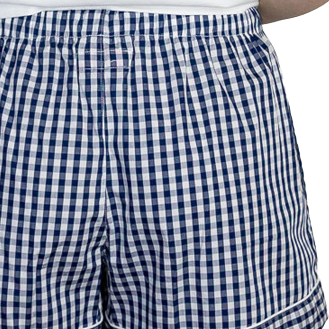 Women's Hepburn Gingham Navy Boxer Shorts