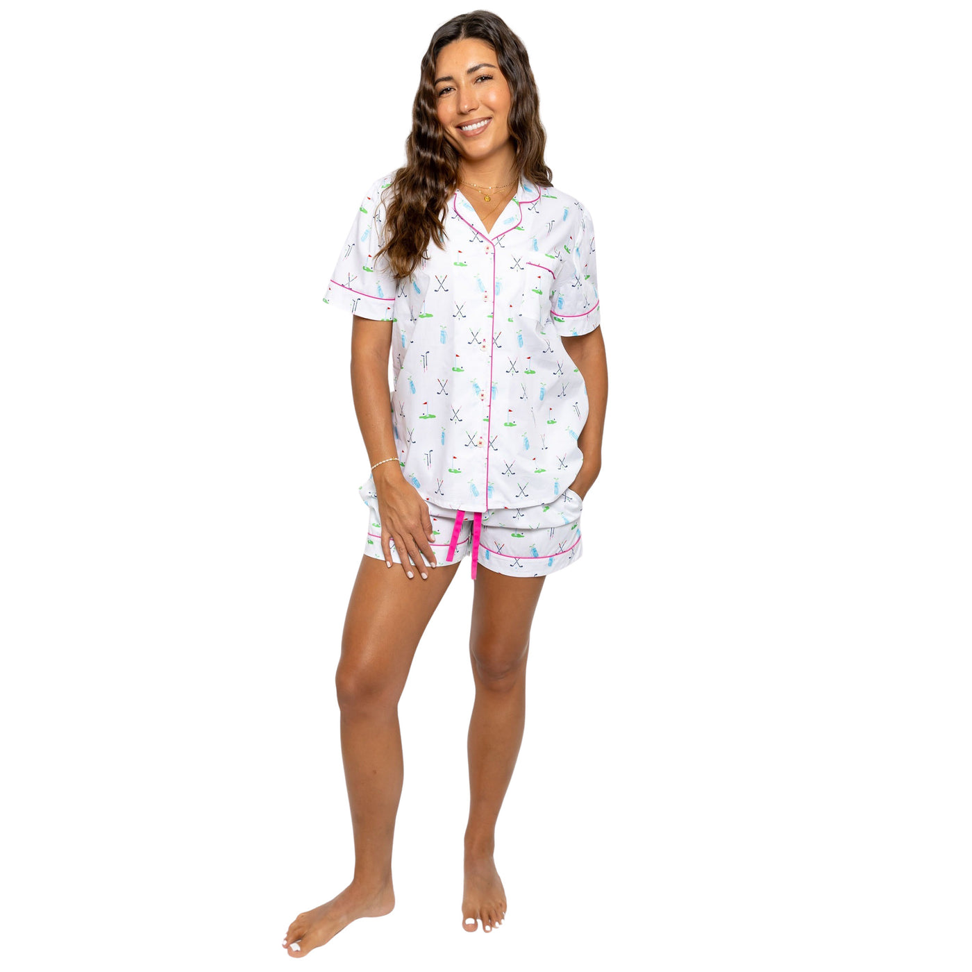 Women's Golf Short PJ Set