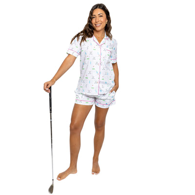 Women's Golf Short PJ Set