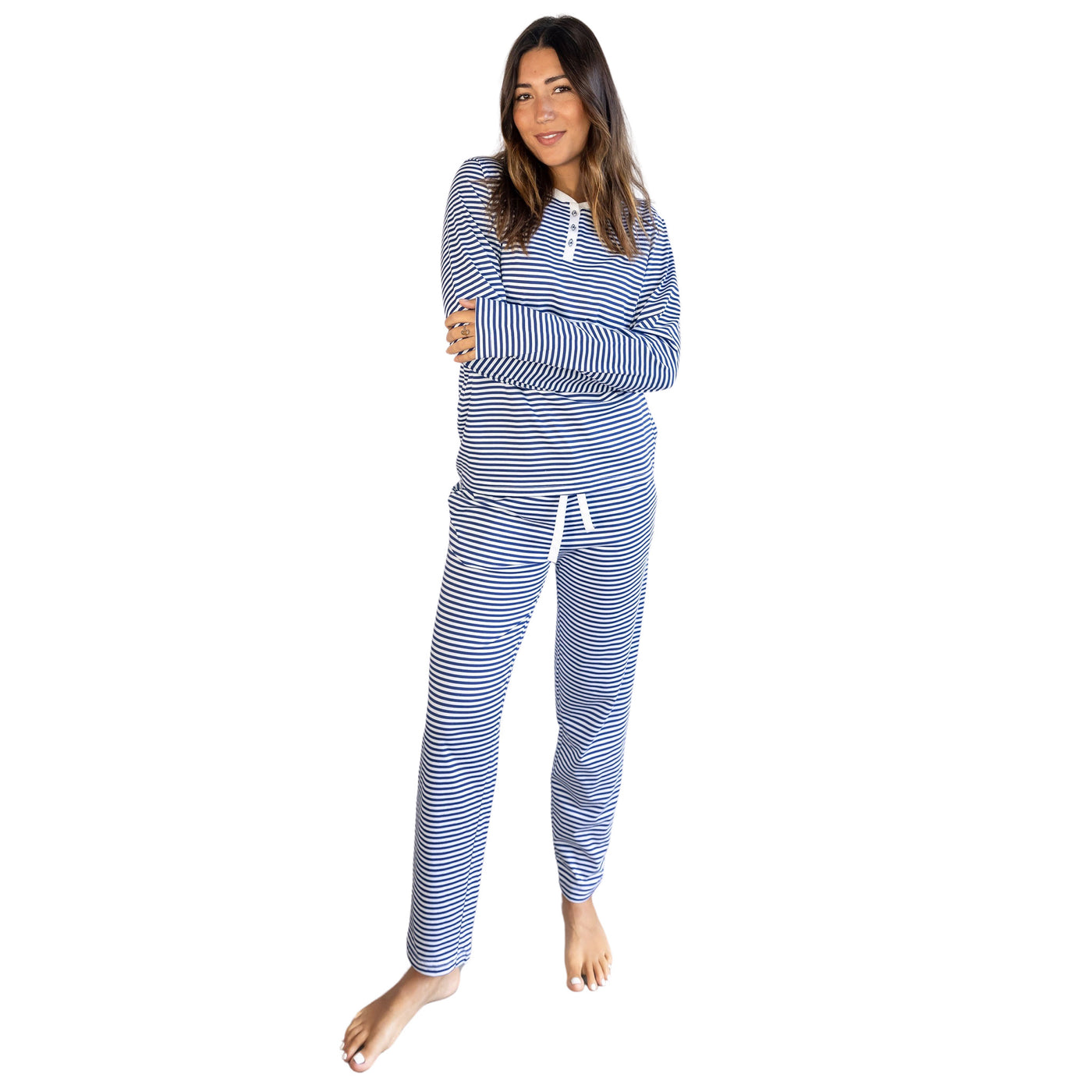 Women's Marina Jersey Long PJ Set