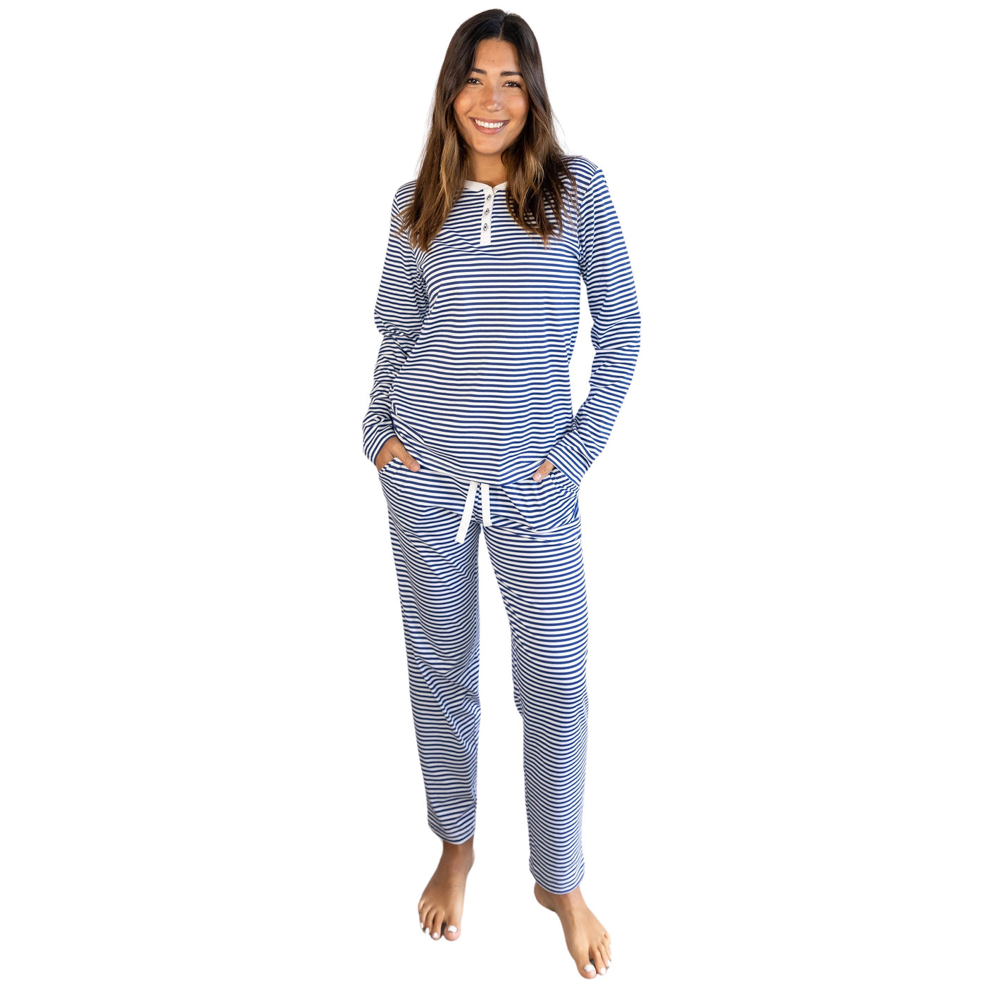 Women's Marina Jersey Long PJ Set