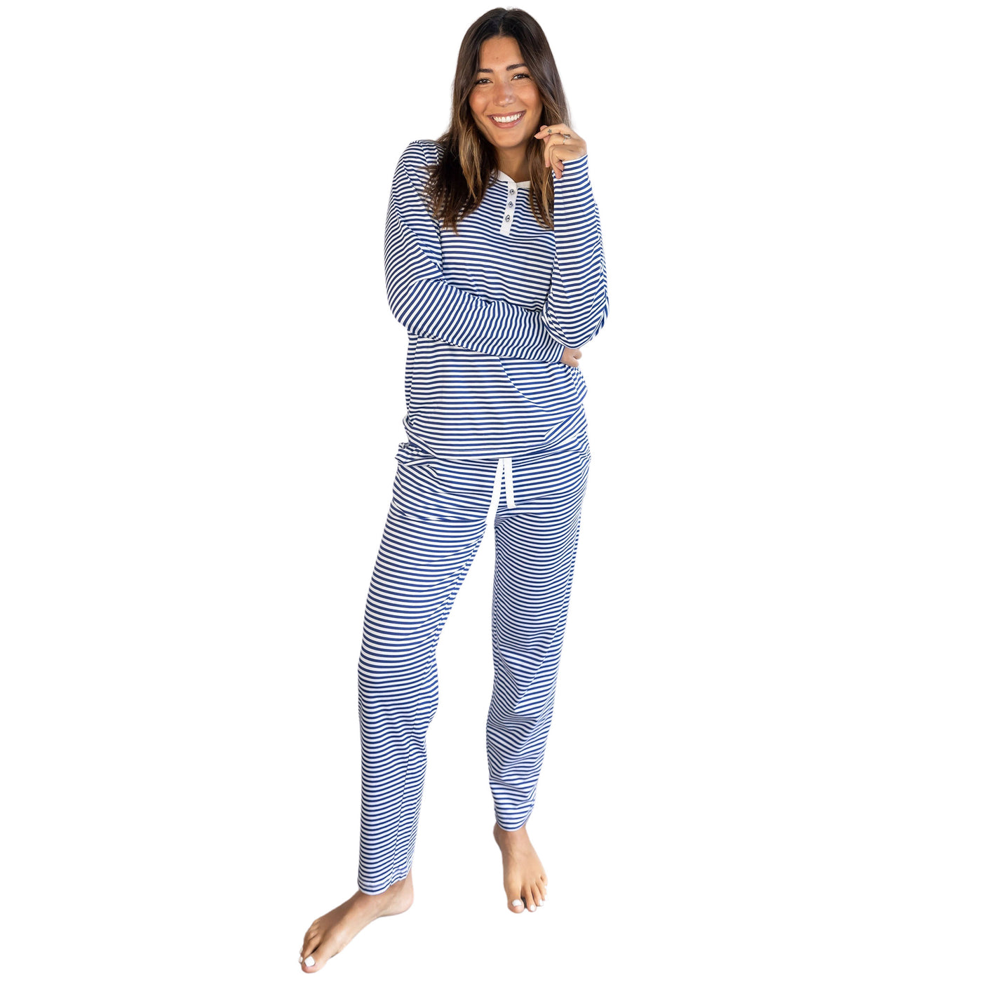 Women's Marina Jersey Long PJ Set