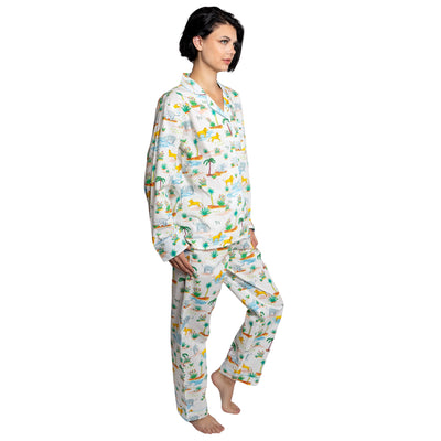 Women's Trunks Up Long PJ Set