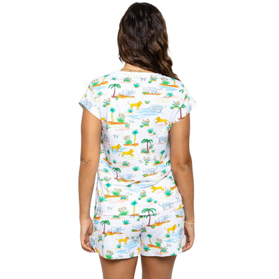 Women's Trunks Up Jersey Short PJ Set