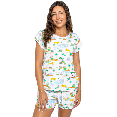 Women's Trunks Up Jersey Short PJ Set