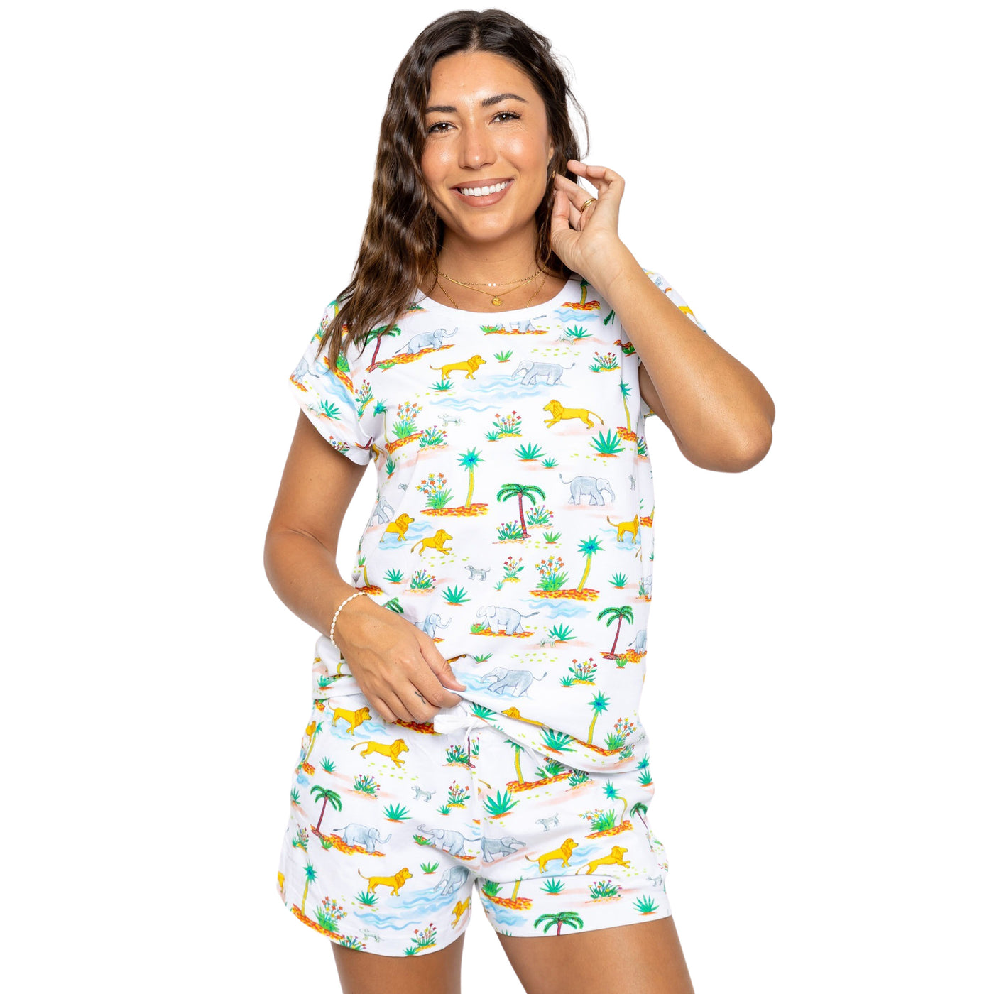 Women's Trunks Up Jersey Short PJ Set