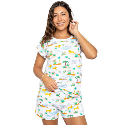 Women's Trunks Up Jersey Short PJ Set