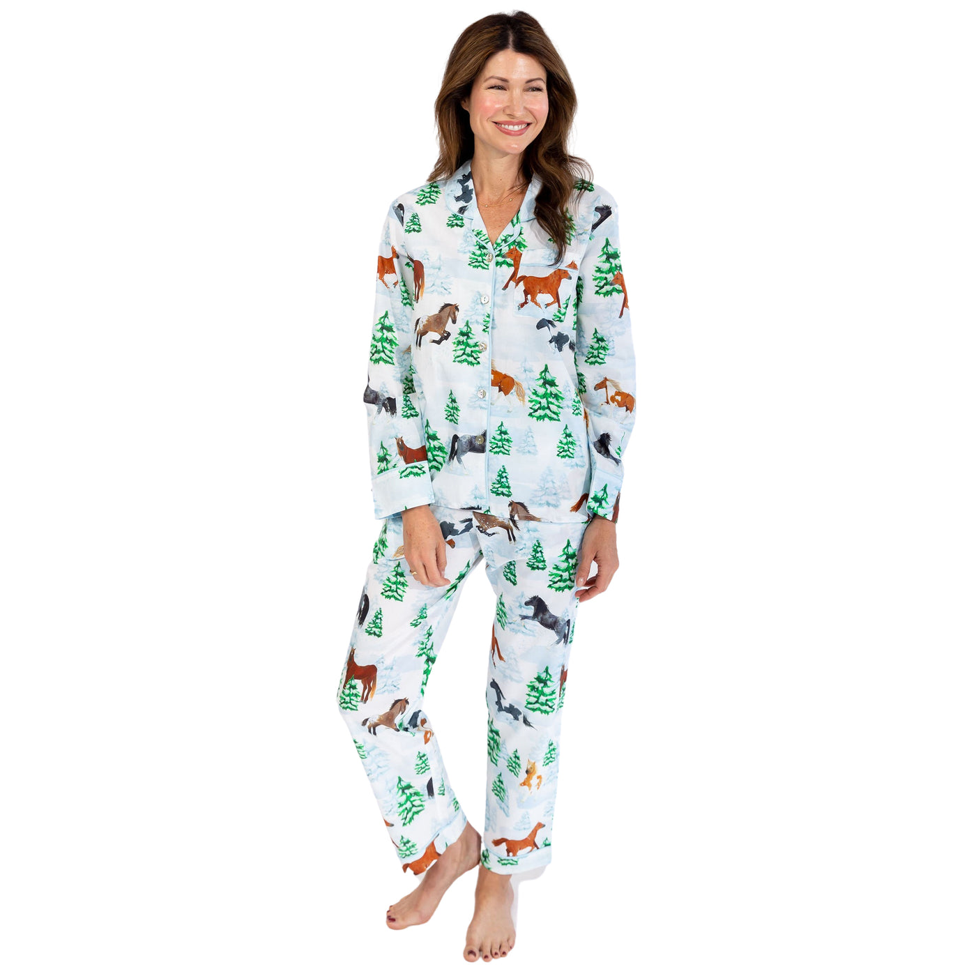 Women's Skydog Wild & Free Long PJ Set