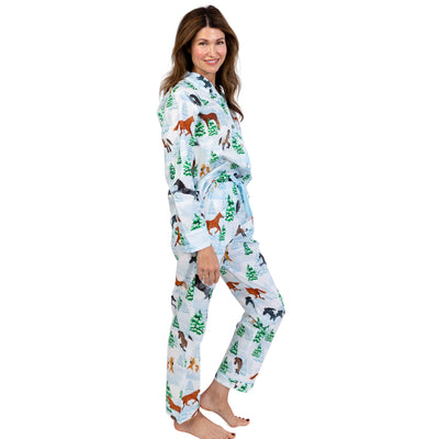 Women's Skydog Wild & Free Long PJ Set