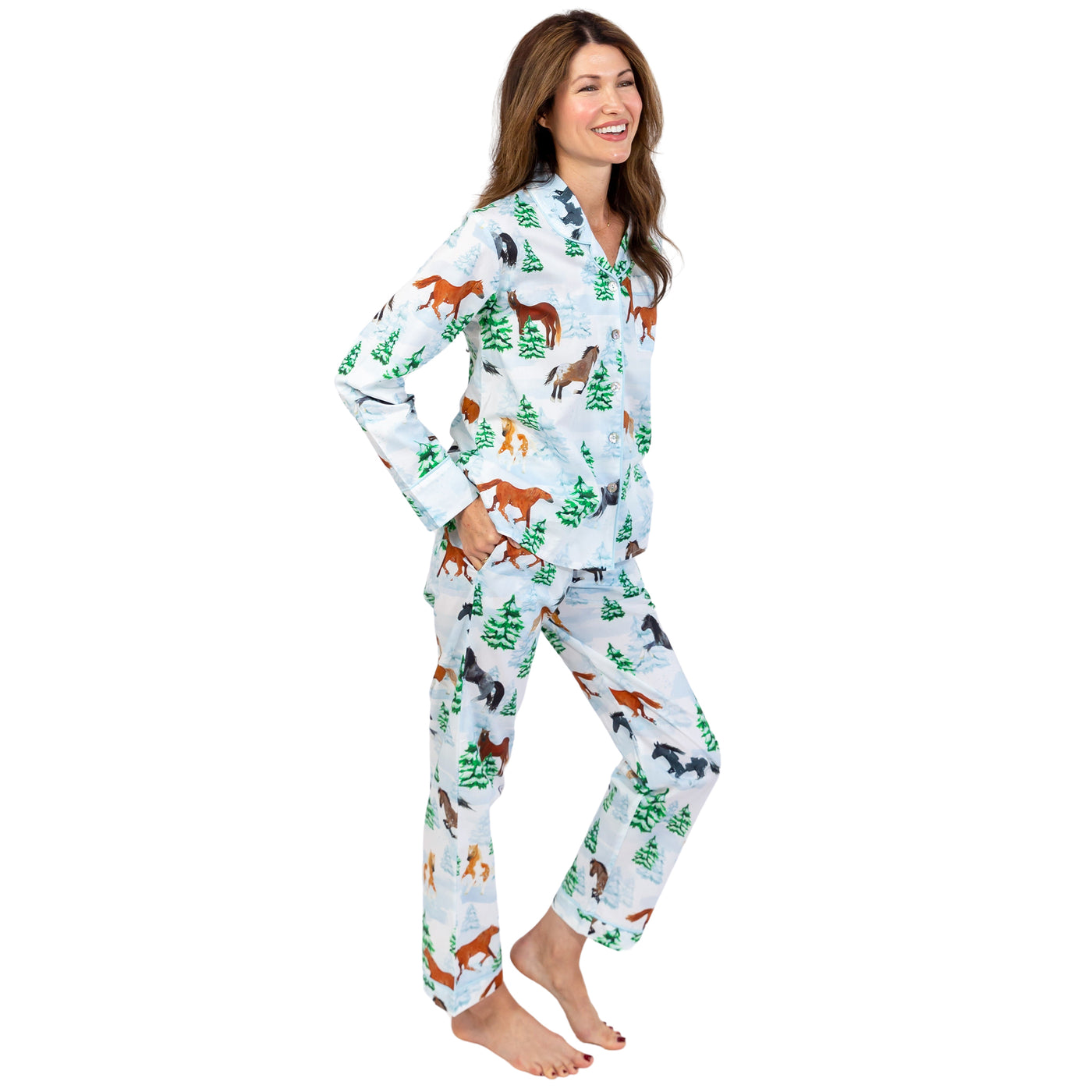 Women's Skydog Wild & Free Long PJ Set