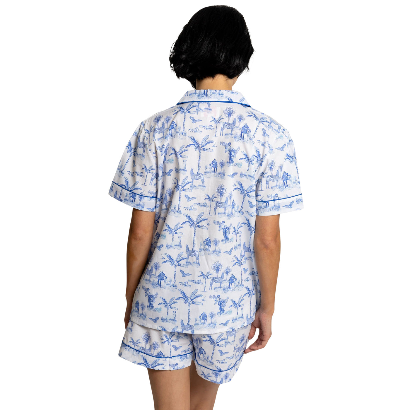 Women's Skydog Blue Short PJ Set