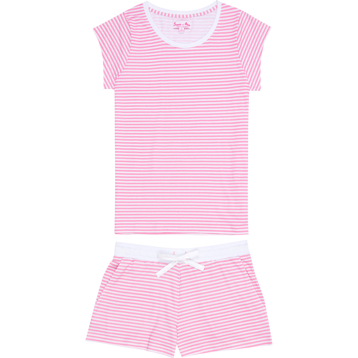 Women's Peony Pink Jersey Short PJ Set