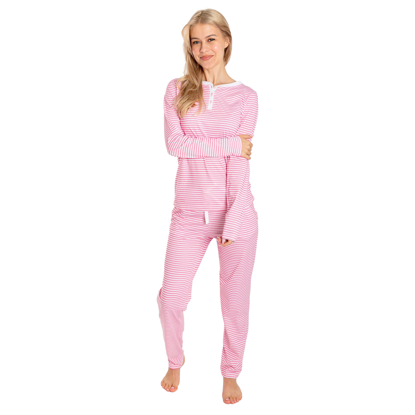 Women's Peony Jersey Long PJ Set