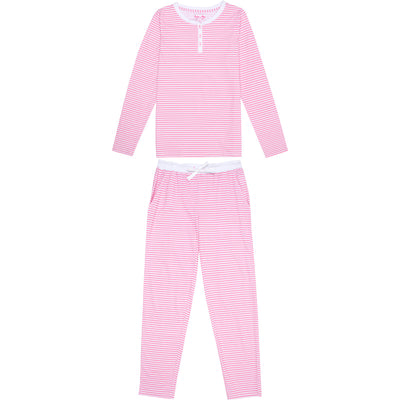 Women's Peony Jersey Long PJ Set