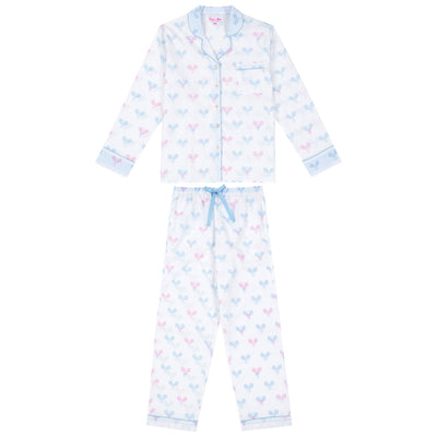 Women's Tennis Bows Long PJ Set