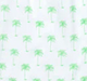 Women's Green Palm Tree Long PJ Set