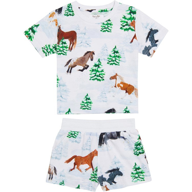 Kids Skydog Wild & Free Jersey Short PJ Set