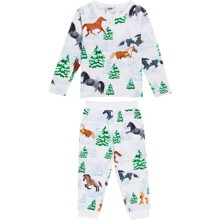 Kids Skydog Wild & Free Jersey Long PJ Set