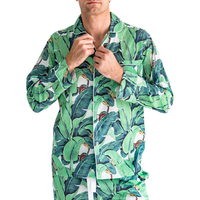 Men's Martinique® Banana Leaf Shirt + PJ Pant Set