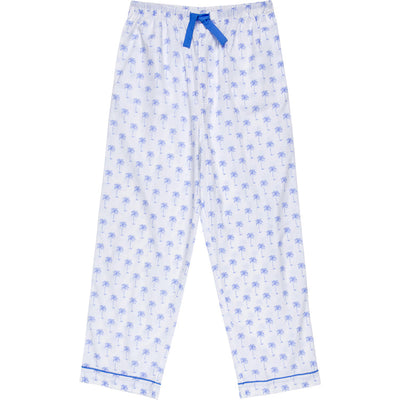 Men's Blue Palm Tree PJ Pants