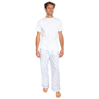 Men's Blue Palm Tree PJ Pants