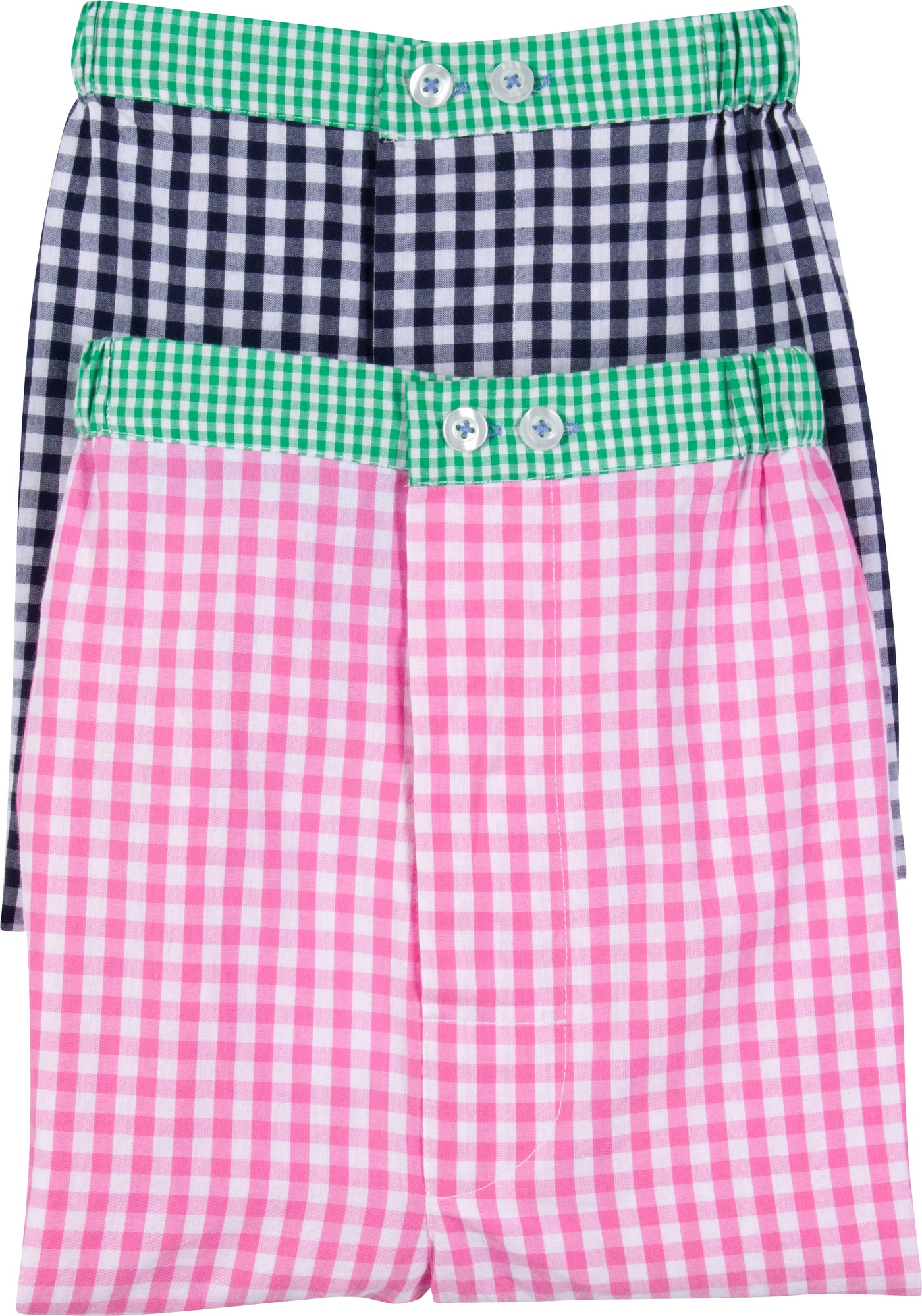 Men's Hepburn Gingham Pink Boxer Shorts