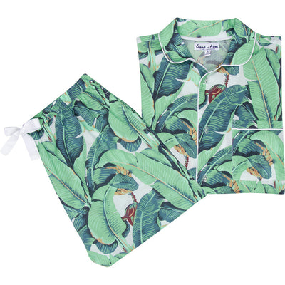 Men's Martinique® Banana Leaf Shirt + PJ Pant Set