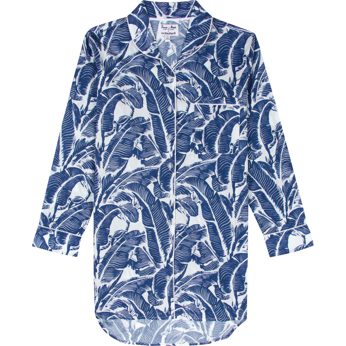 Women's Martinique® Blue Banana Leaf Night Shirt