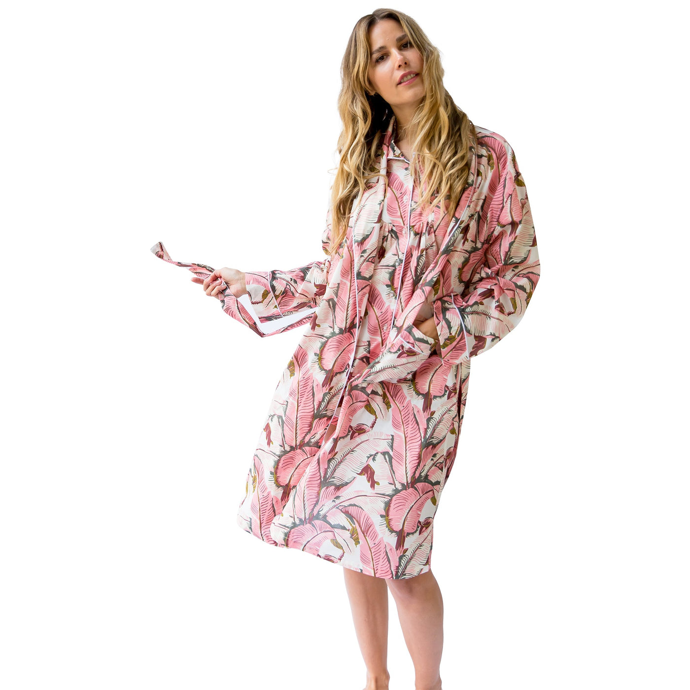 Women's Pink Martinique®, Banana Leaf Robe