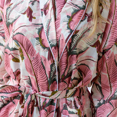 Women's Pink Martinique®, Banana Leaf Robe