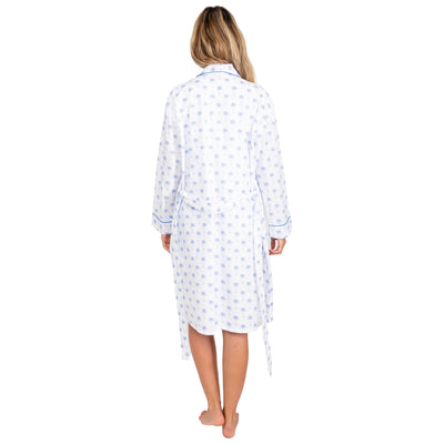 Women's Blue Palm Tree Robe