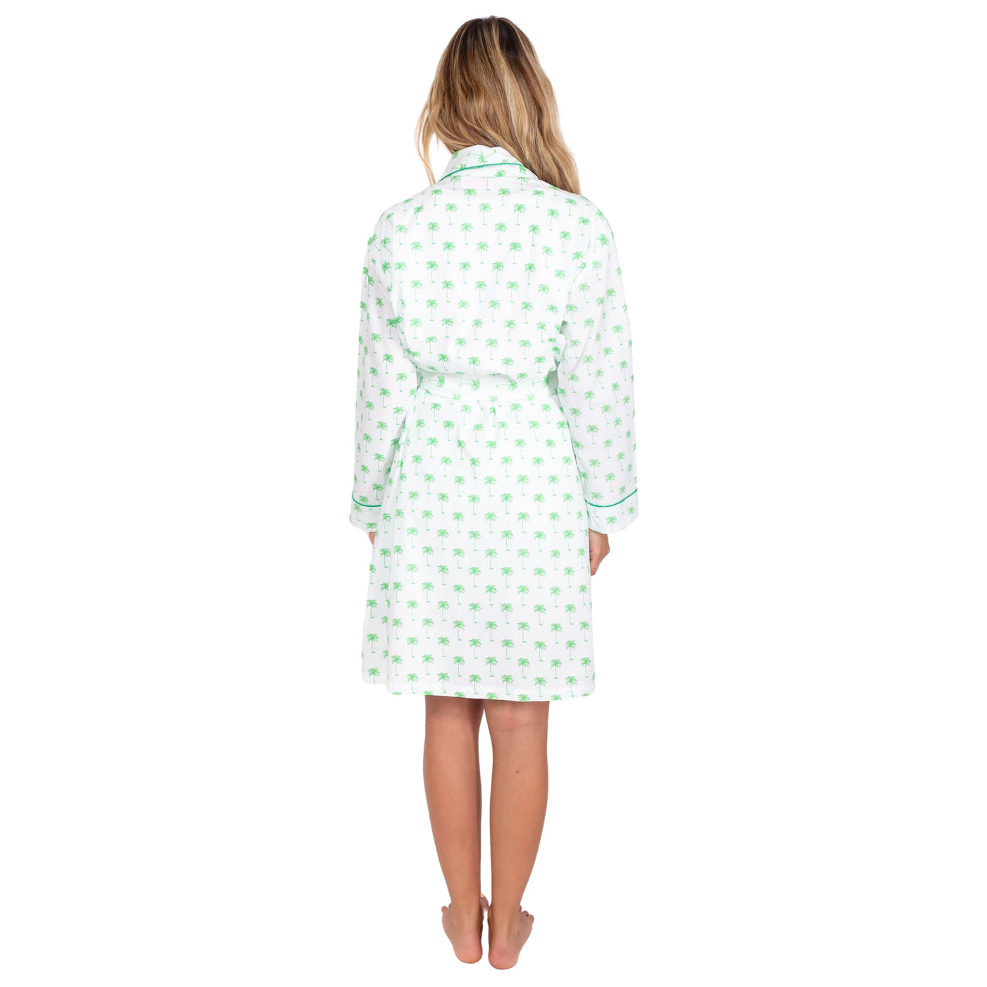 Women's Green Palm Tree Robe