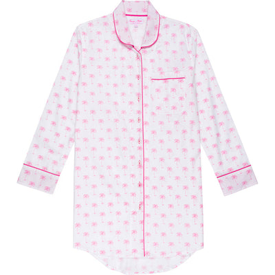 Women's Pink Palm Tree Night Shirt