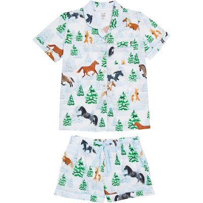 Women's Skydog Wild & Free Short PJ Set