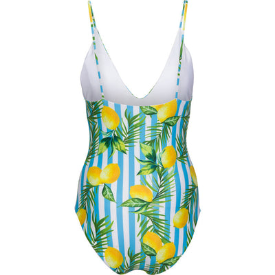 Women's Parker Lemon Stripe One Piece Swimsuit